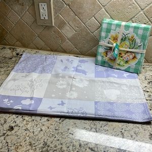 Sur La Table Assorted Chick Towels Set of 2 & Jacquard Bunny Towel